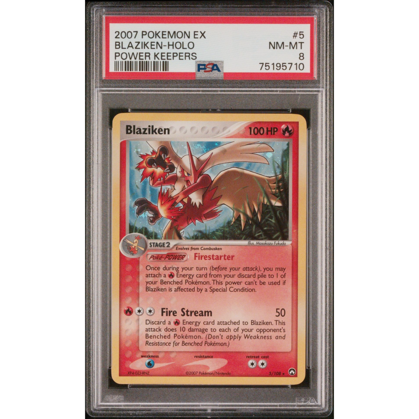 Blaziken 5/108 PSA 8