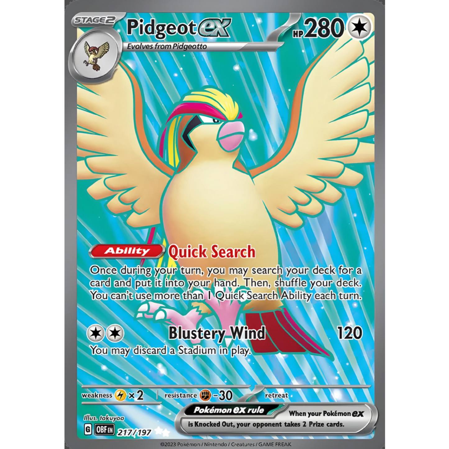 Pidgeot ex 217/197