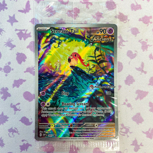 Scream Tail SV65 Black Star Promo Pokemon Center Stamp