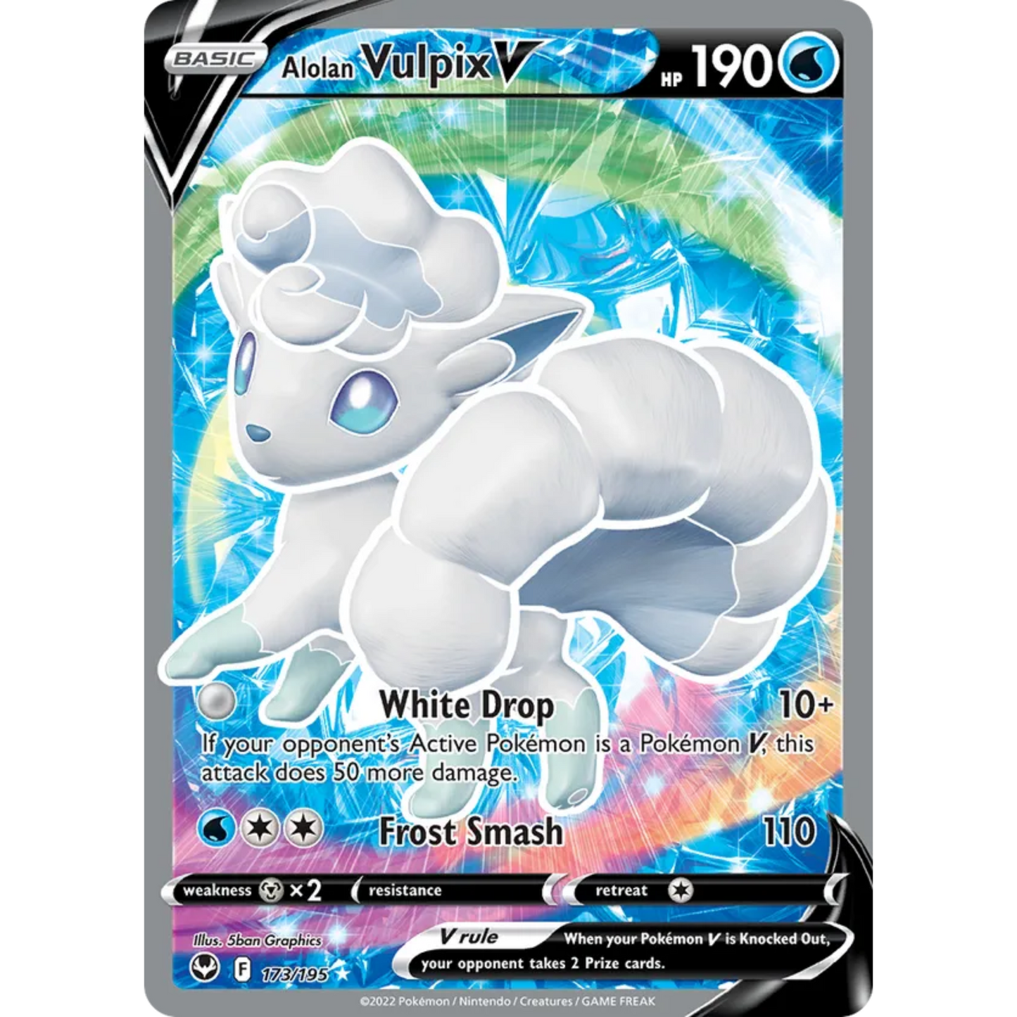 Alolan Vulpix V (Full Art) 173/195