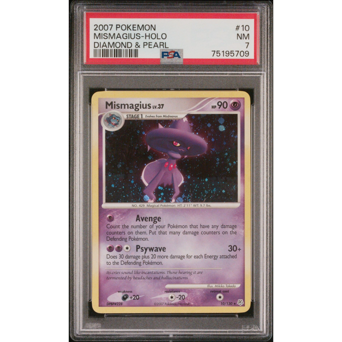 Mismagius 10/130 PSA 7