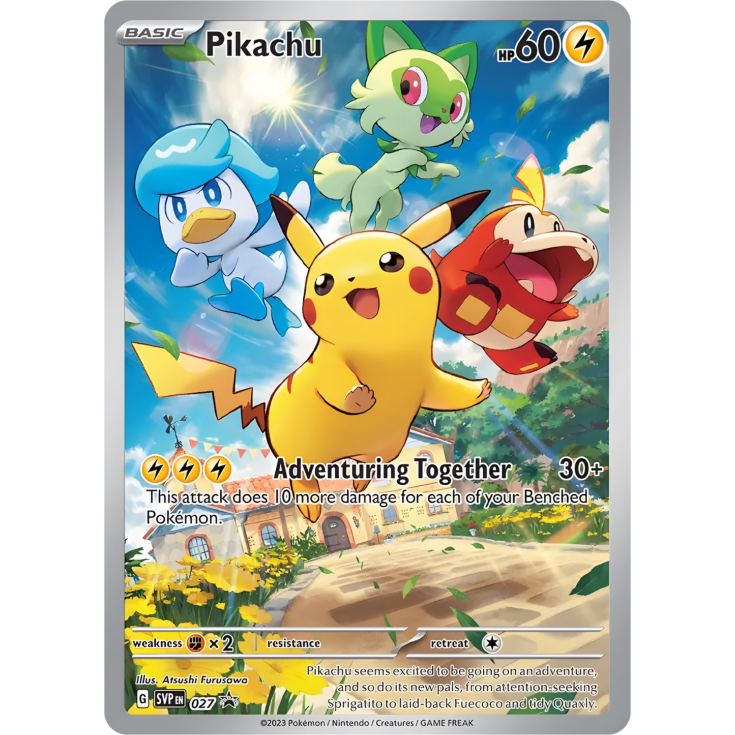 Pikachu SV27 Black Star Promo