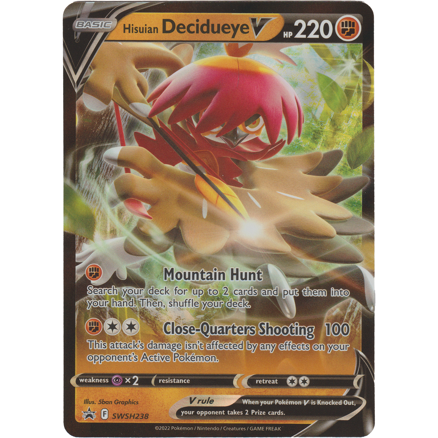 Hisuian Decidueye V SWSH238