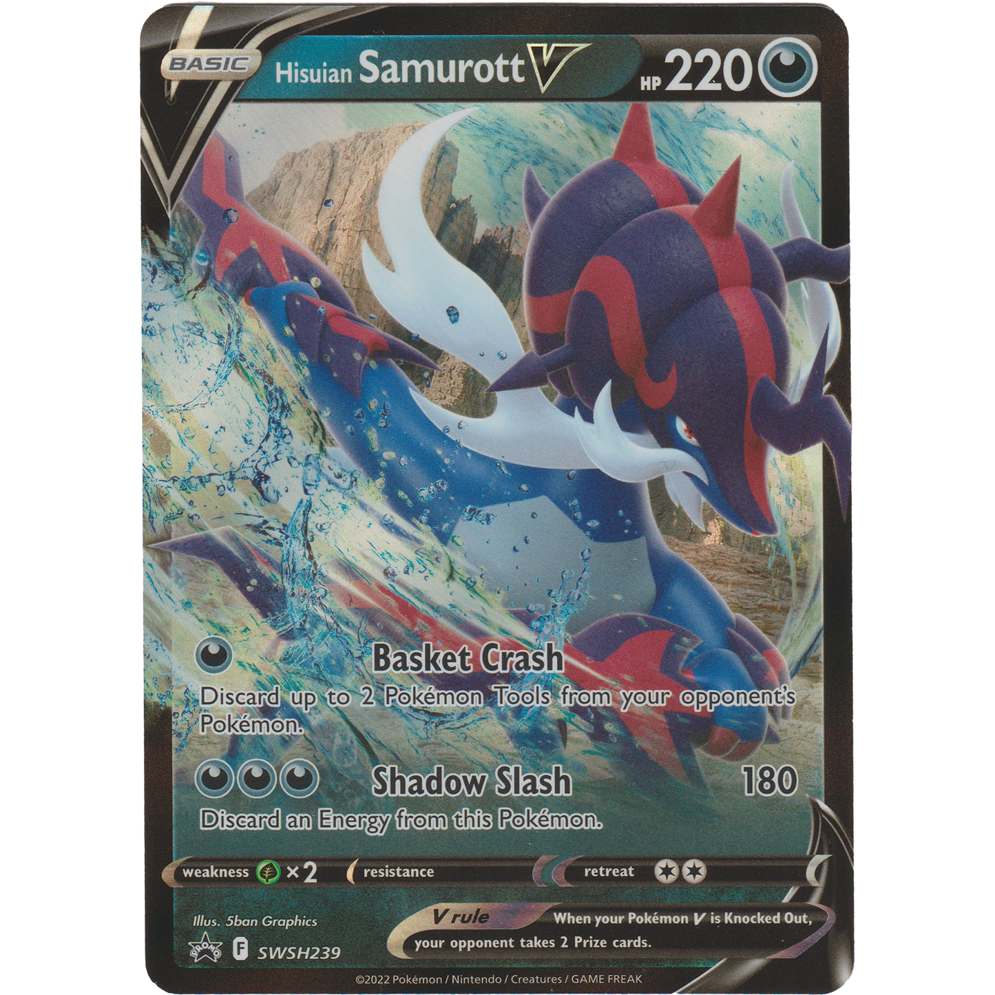 Hisuian Samurott V SWSH239