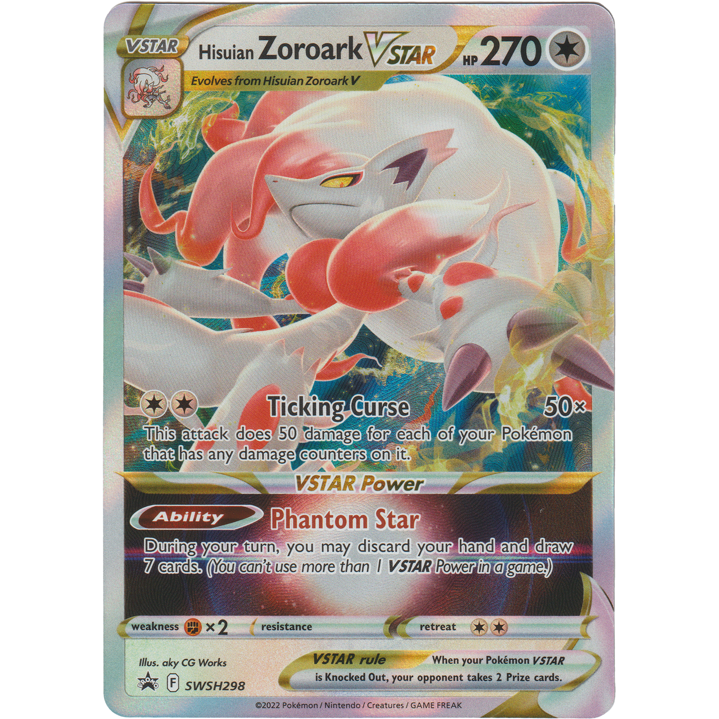 Hisuian Zoroark VSTAR SWSH298