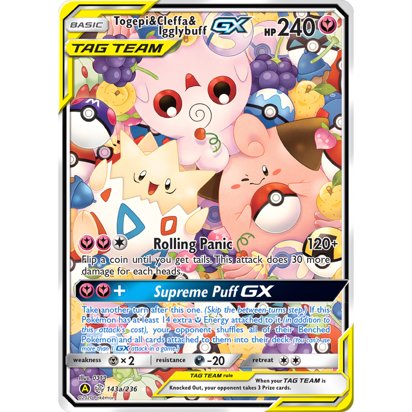Togepi & Cleffa & Igglybuff gx 143a/236