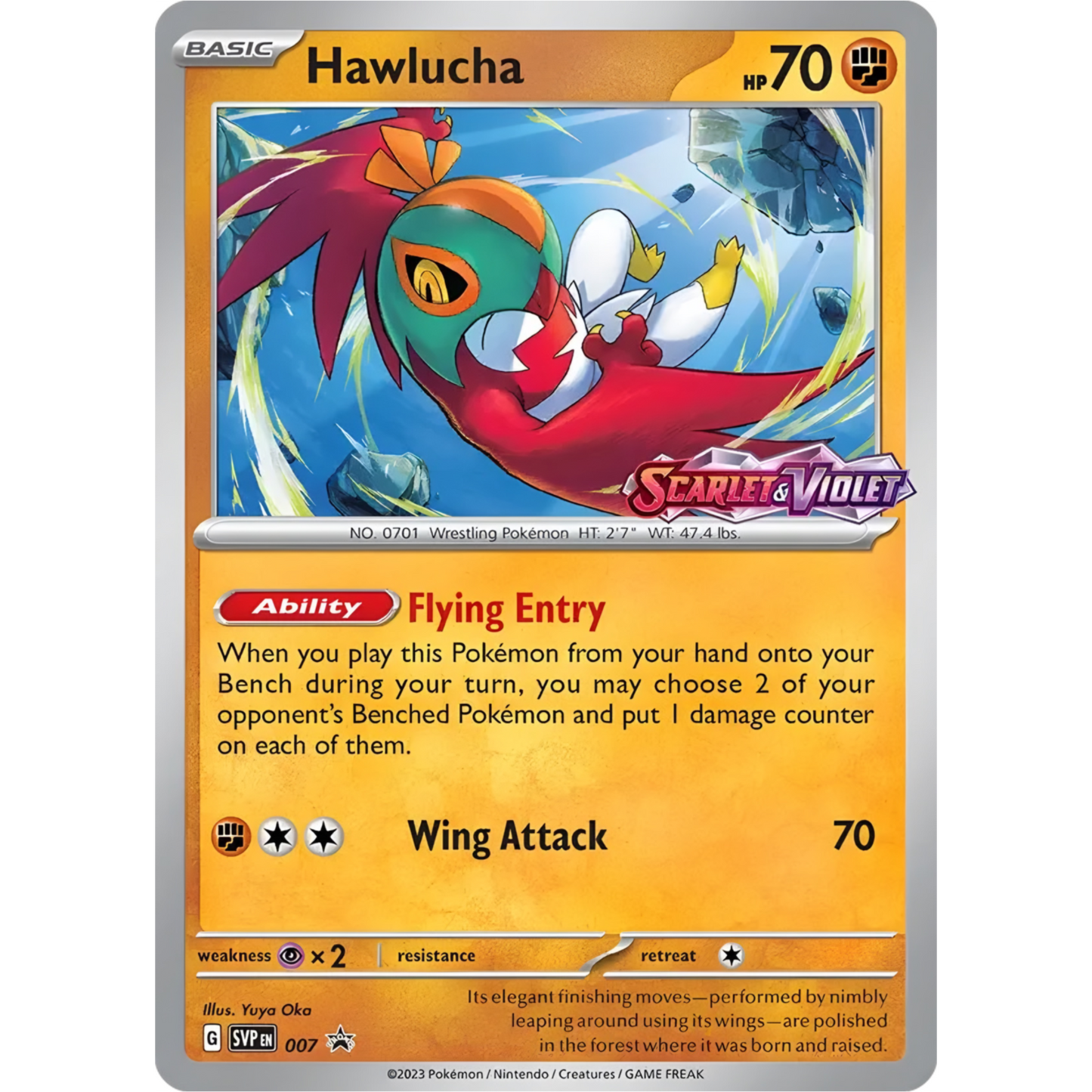 Hawlucha SV7 Black Star Promo