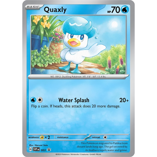 Quaxly SV003 Black Star Promo