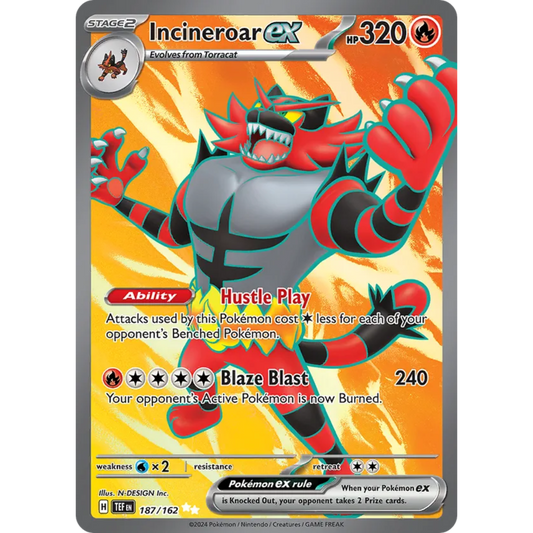 Incineroar ex 187/162