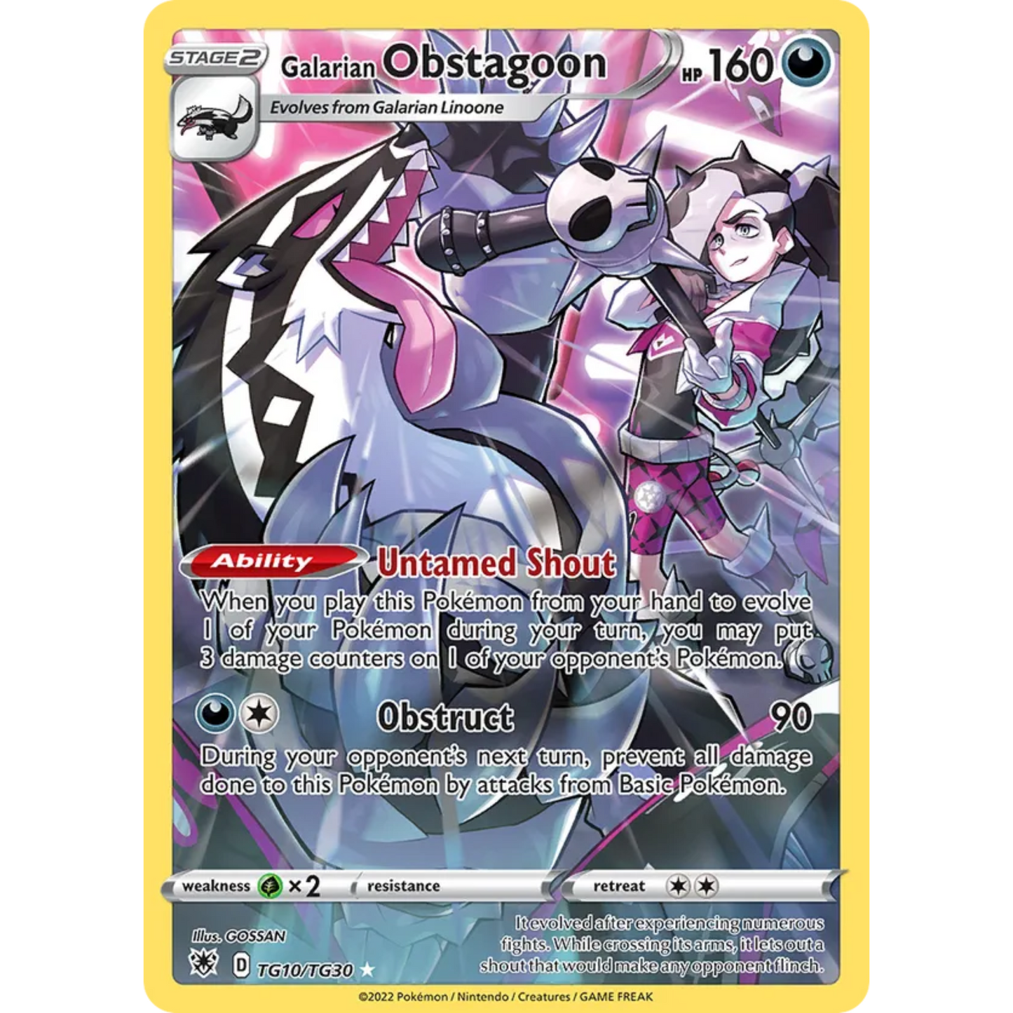 Galarian Obstagoon 10/30