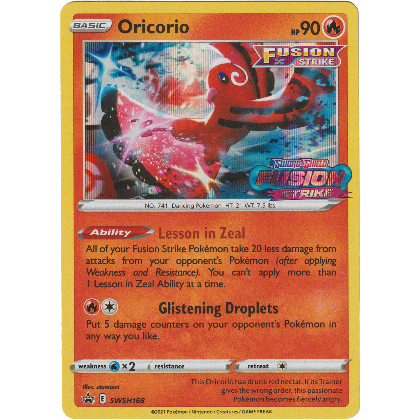 Oricorio SWSH168