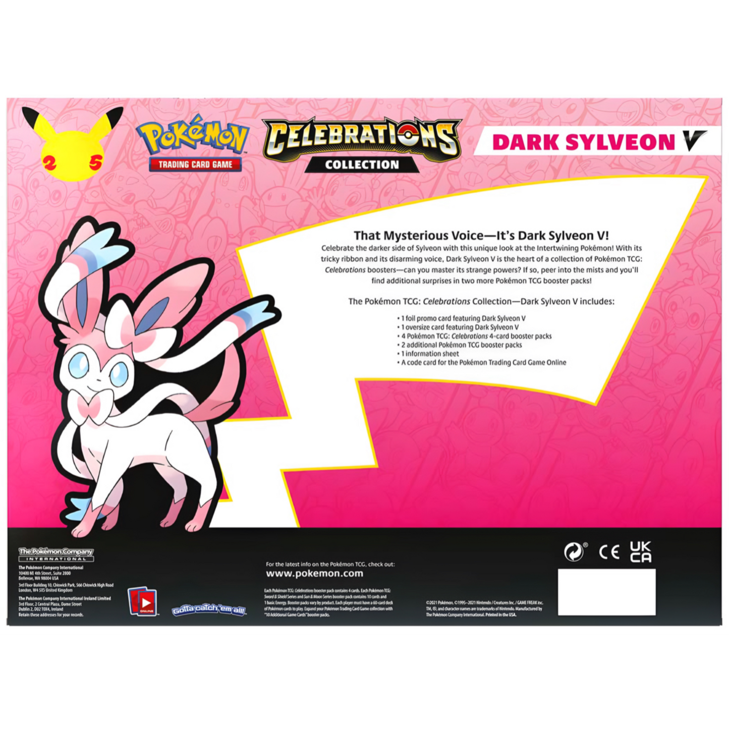 Celebrations Dark Sylveon V Collection Box