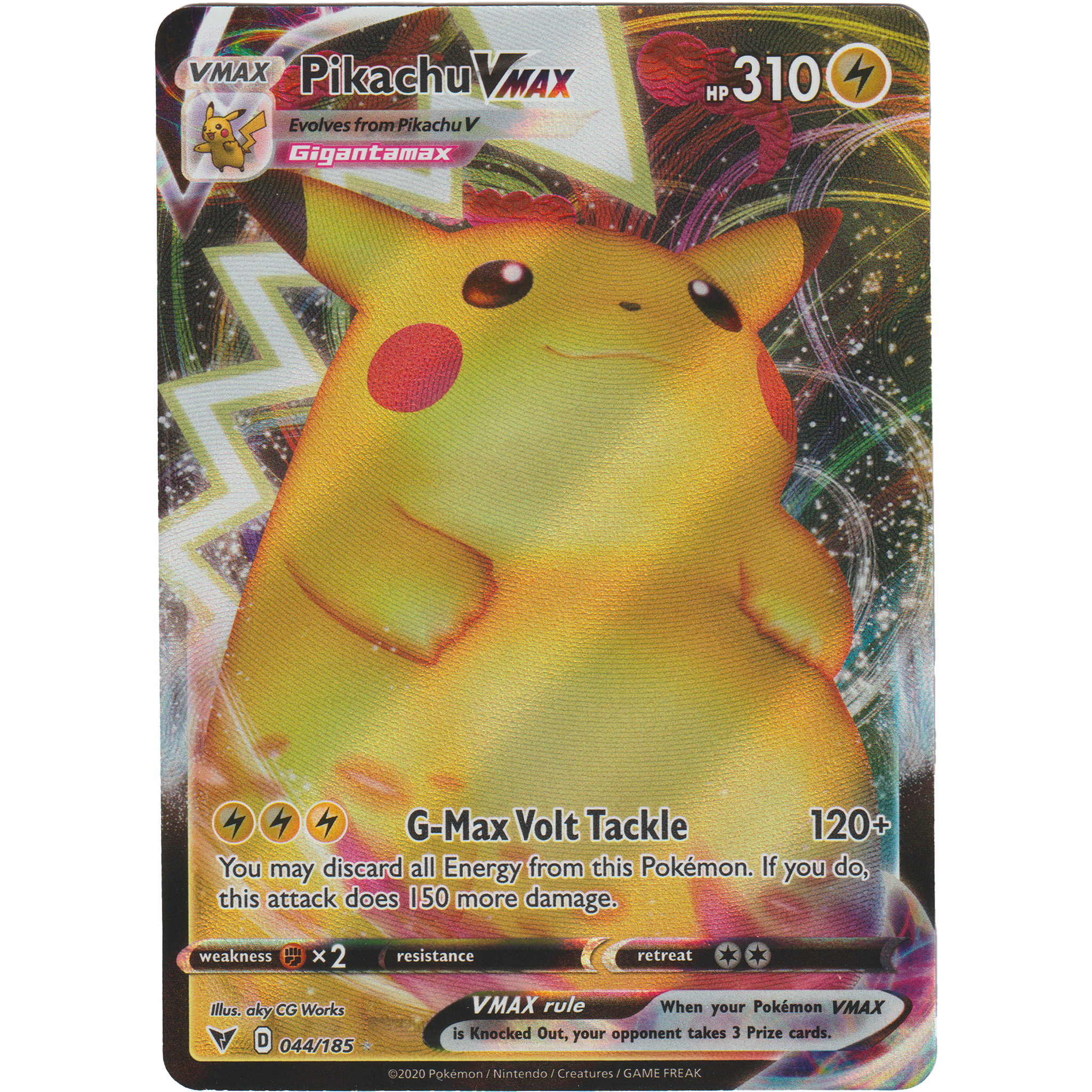 Pikachu VMAX 44/185 Kooky Collectibles Pikachu VMAX 44/185 Kooky Collectibles