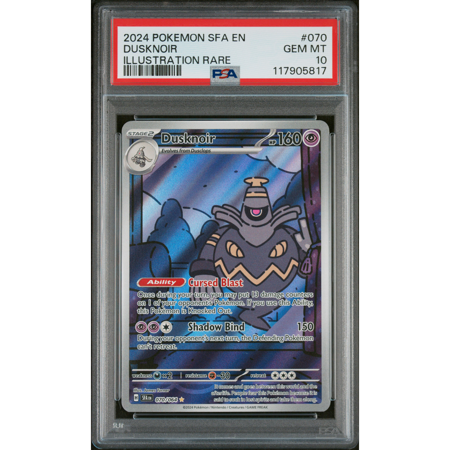 SHROUDED FABLE DUSKNOIR ILLUSTRATION RARE 070 PSA 10