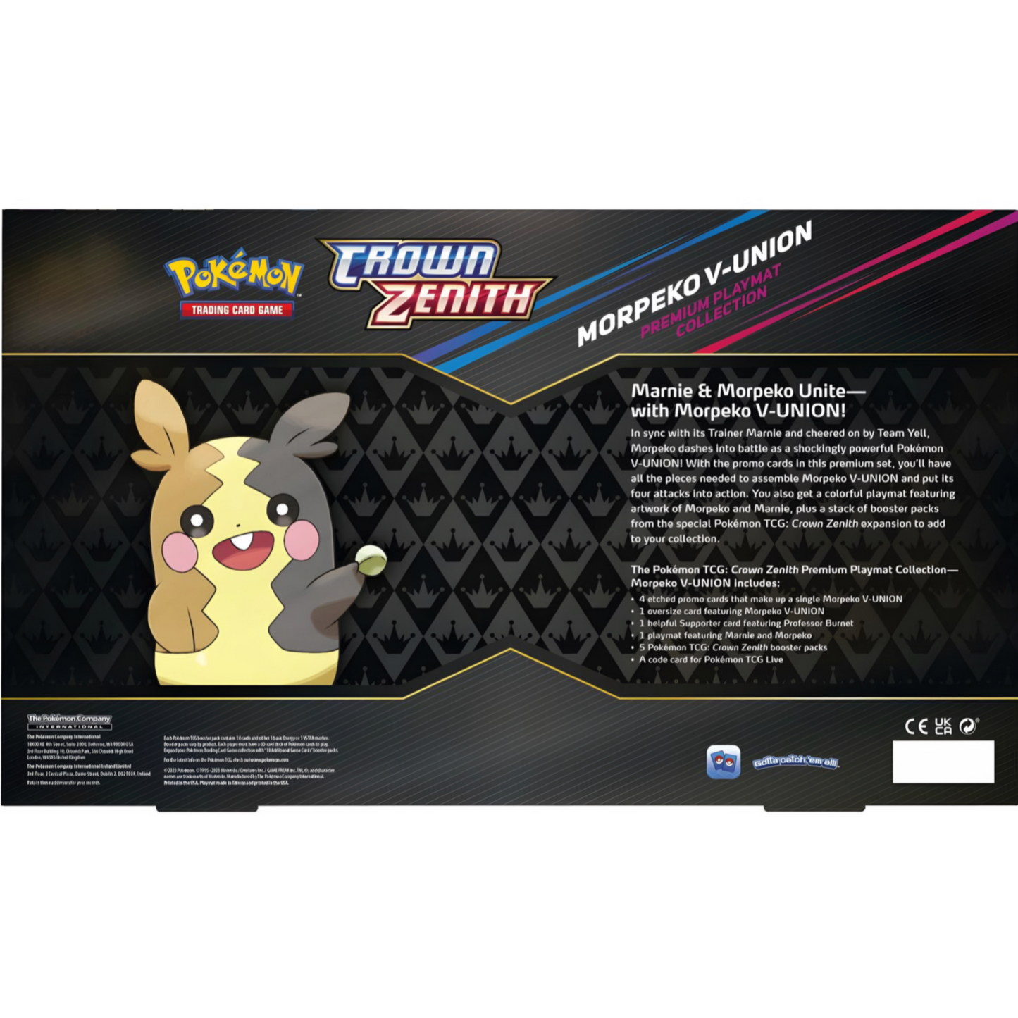 Crown Zenith Morpeko V-Union Premium Playmat Collection Box