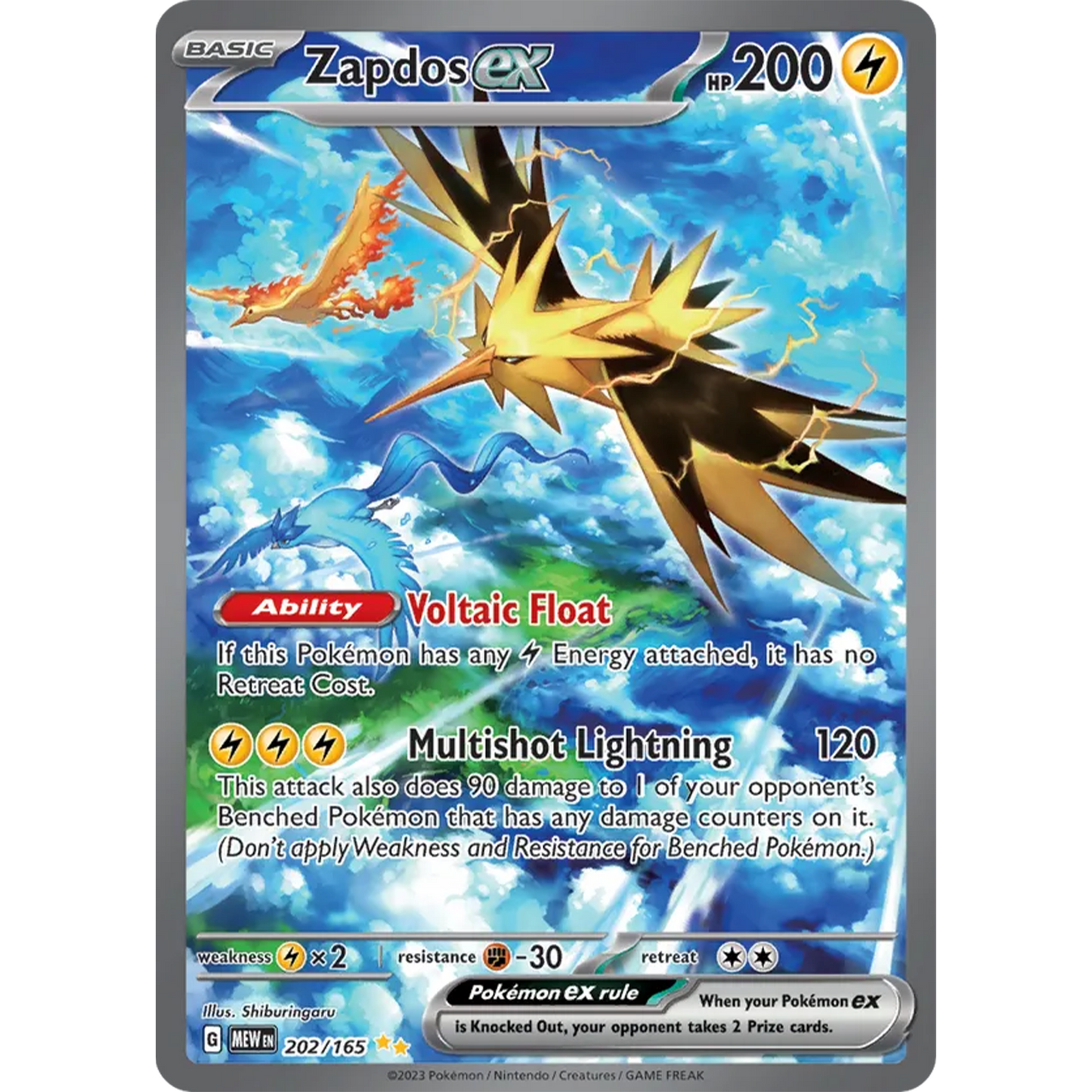 Zapdos ex 202/165