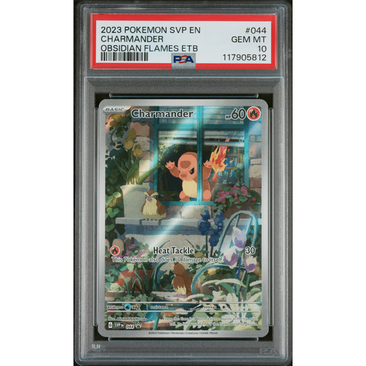 SV BLACK STAR PROMO OBSIDIAN FLAMES ELITE TRAINER BOX CHARMANDER #044 PSA 10