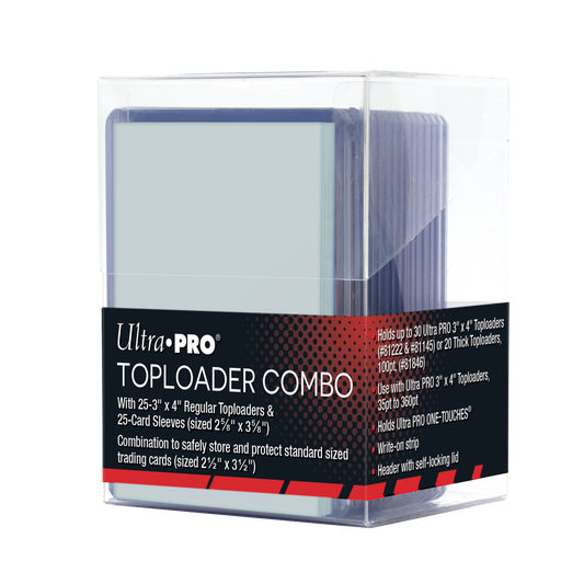 TOPLOADER® Sleeves and Sleeves Combo (25ct) with Clear Storage Box