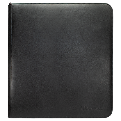 Vivid Black 12-Pocket Zippered PRO-BINDER® Album