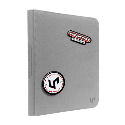 PATCHCRAFT™ Zippered 9-Pocket PRO-BINDER® Gray