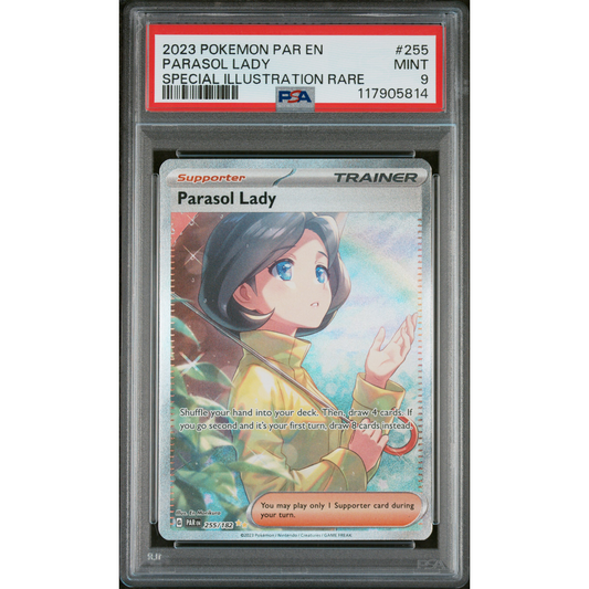 PARADOX RIFT PARASOL LADY SPECIAL ILLUSTRATION RARE #255 PSA 9