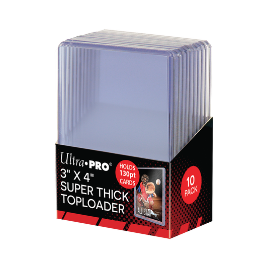 3" x 4" Super Thick 130PT TOPLOADER® Sleeves (10ct)