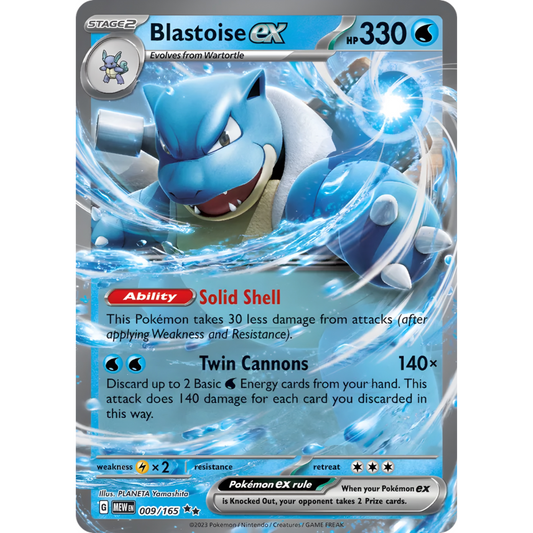 Blastoise ex 9/165