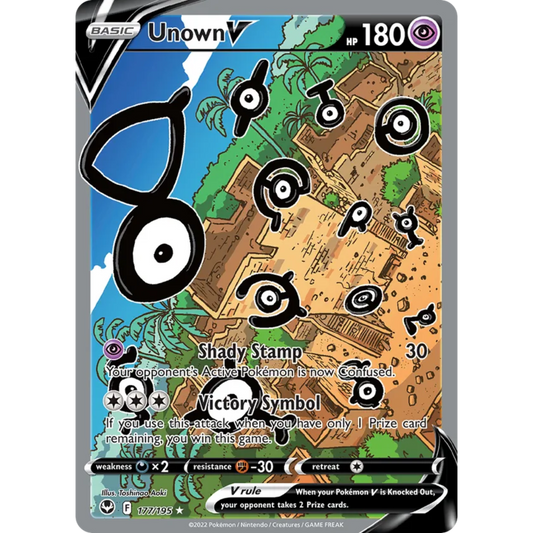 Unown V (Alternate Art) 177/195