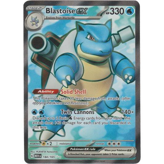 Blastoise ex 184/165