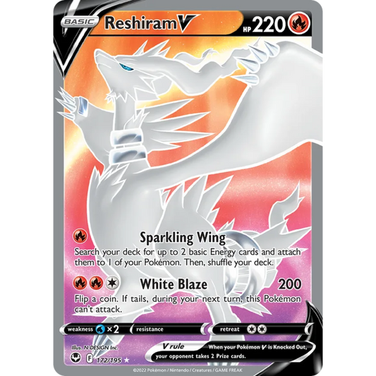 Reshiram V (Full Art) 172/195