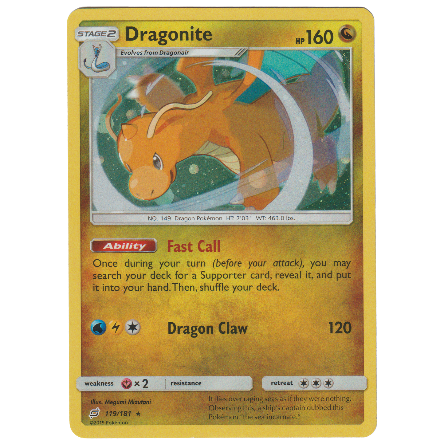 Dragonite 119/181 (Cosmos Holofoil)