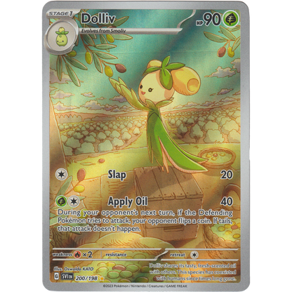 dolliv pokemon card price - Grade 9 - Scarlet & Violet #200/198 Weakness / Resistance / Retreat Cost POKMON DOLLIV Pokemon Like new