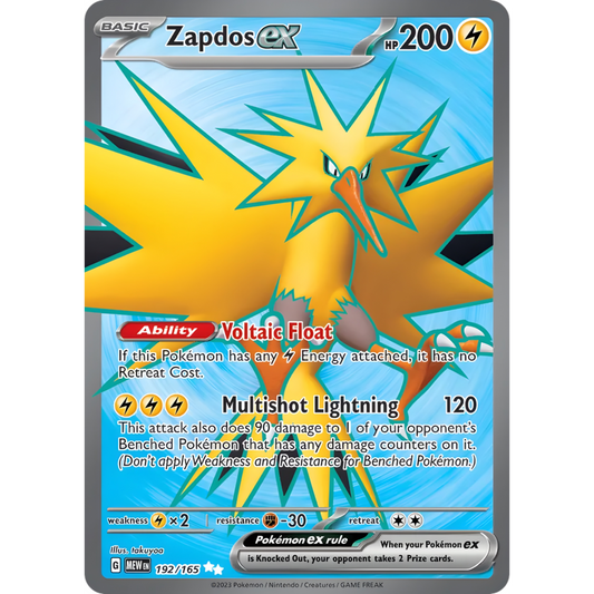 Zapdos ex 192/165