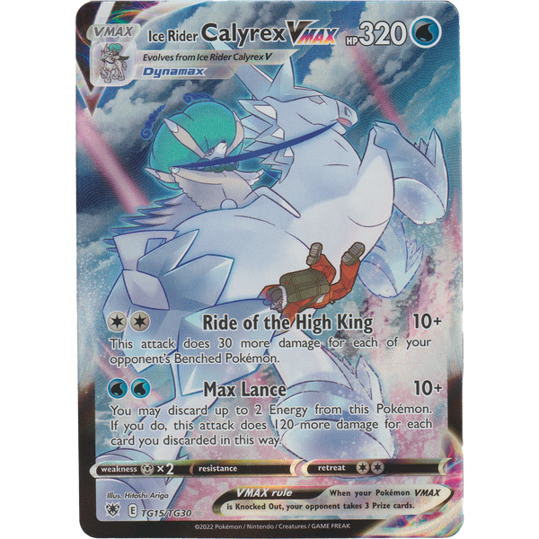 Ice Rider Calyrex VMAX TG15/TG30