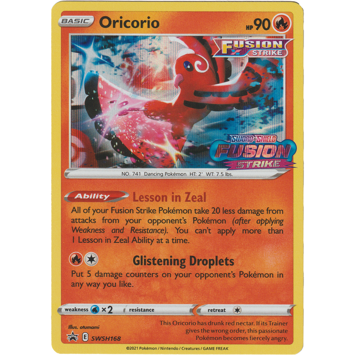 Oricorio SWSH168