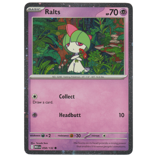 Ralts 58/132 (Pixel Cosmos Holofoil Fall 2025 Collector Chest)
