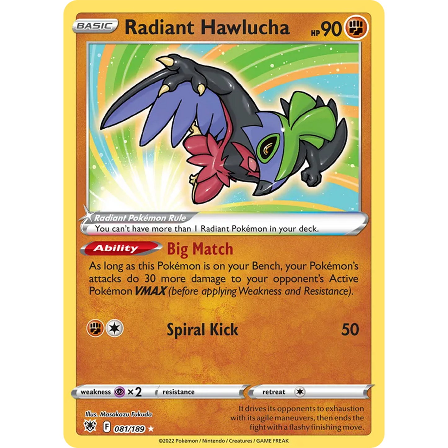 Radiant Hawlucha 81/189