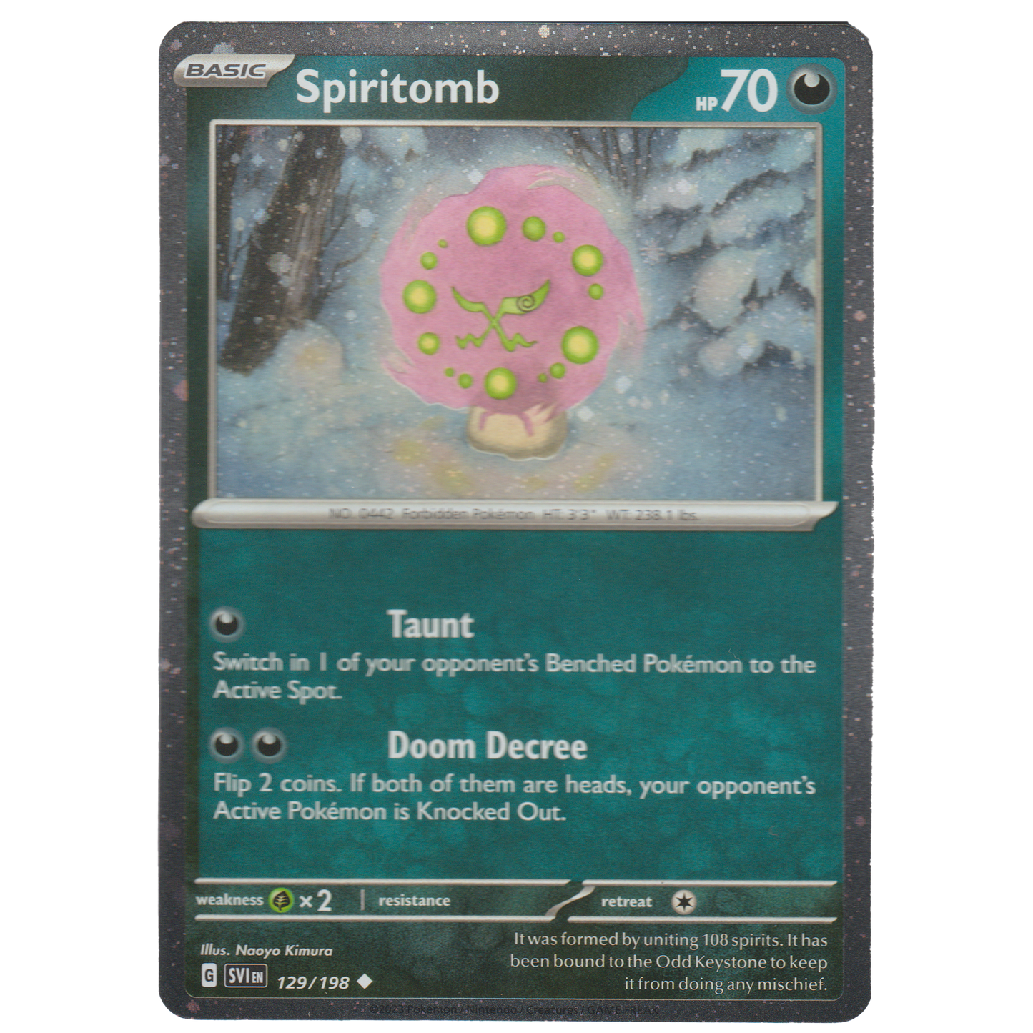 Spiritomb 129/198 (Cosmos Holo Triple Whammy tin exclusive)