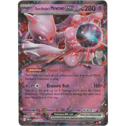 Team Rocket's Mewtwo ex 81/182