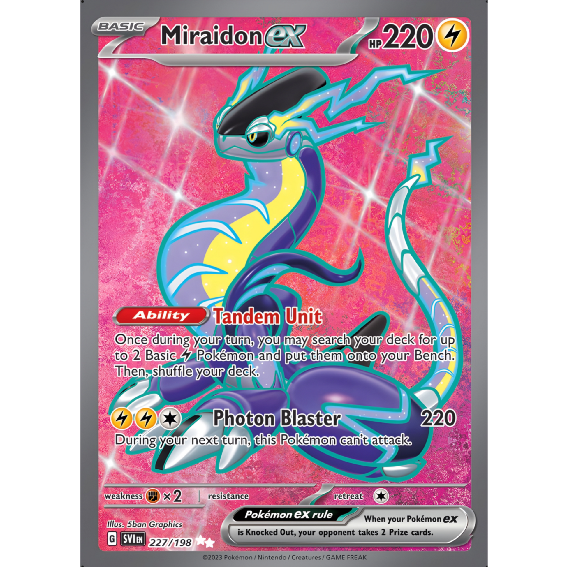 Miraidon ex 227/198 Kooky Collectibles Miraidon ex 227/198 Kooky Collectibles