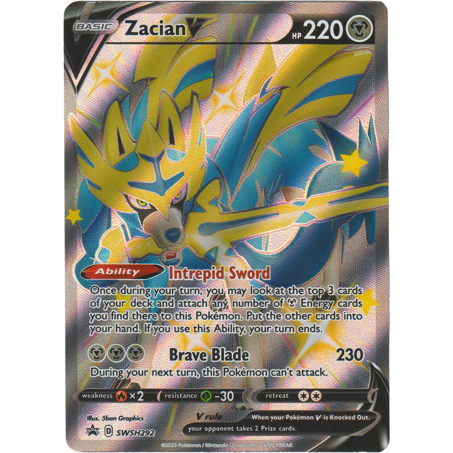 Zacian V SWSH292