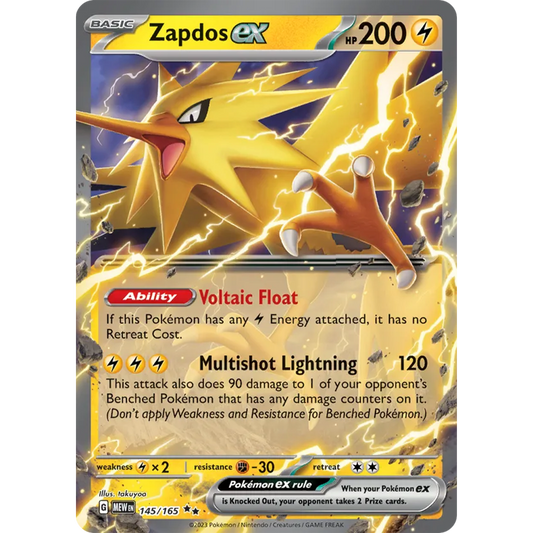 Zapdos ex 145/165