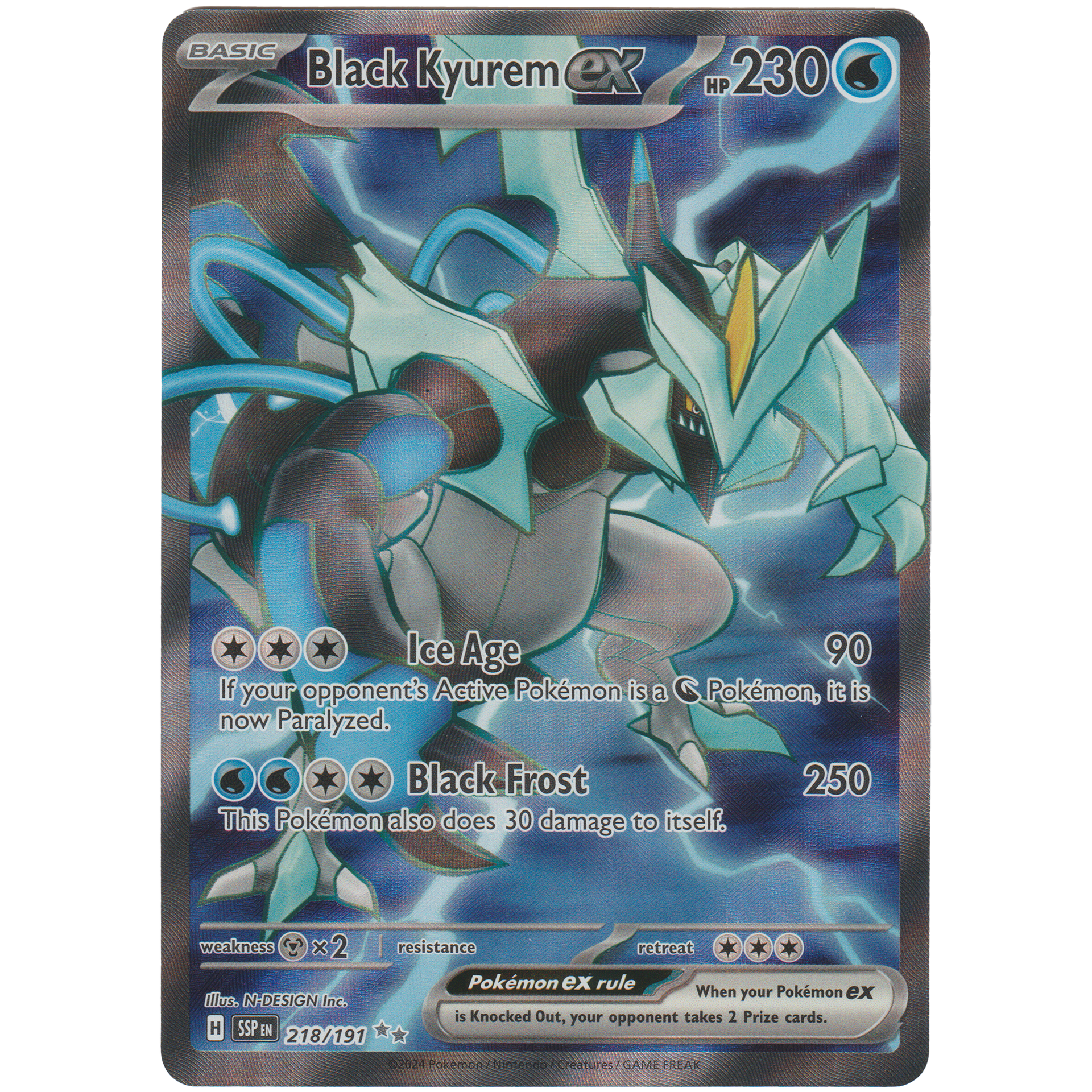 218 191 pokemon card Black Kyurem ex 218/191 – Kooky Collectibles