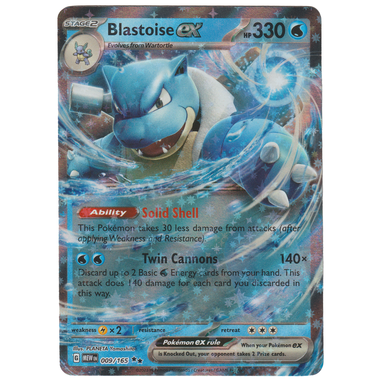 Blastoise ex 9/165
