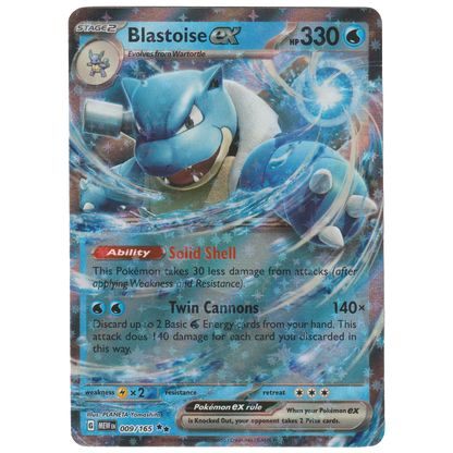 Blastoise ex 9/165