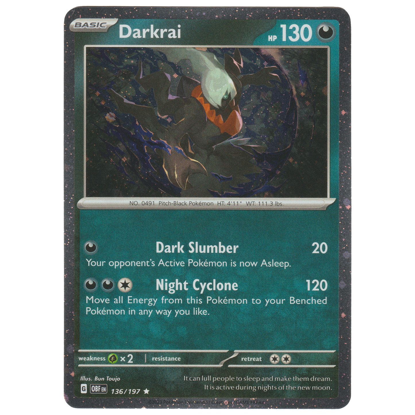 Darkrai 136/197 (Cosmos Holo Triple Whammy tin exclusive)