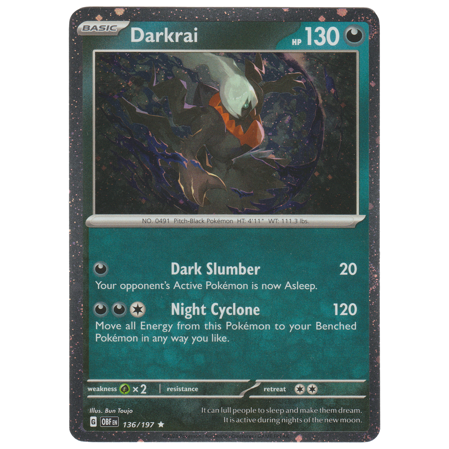 Darkrai 136/197 (Cosmos Holo Triple Whammy tin exclusive)