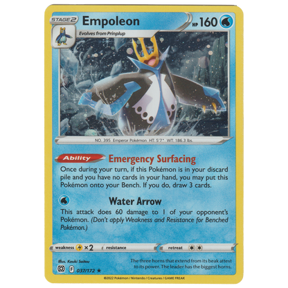 Empoleon 037/172 (Cosmos Holofoil)