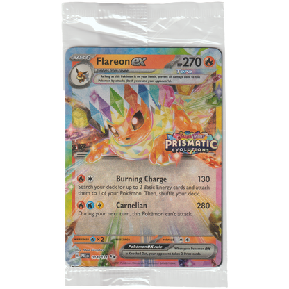 Flareon ex 014/131 (Stamp - Found in Prismatic Evolutions Surprise Box)