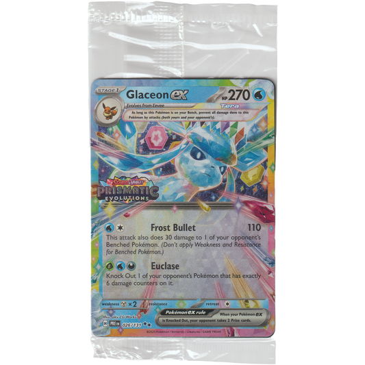 Glaceon ex 026/131 (Stamp - Found in Prismatic Evolutions Surprise Box)